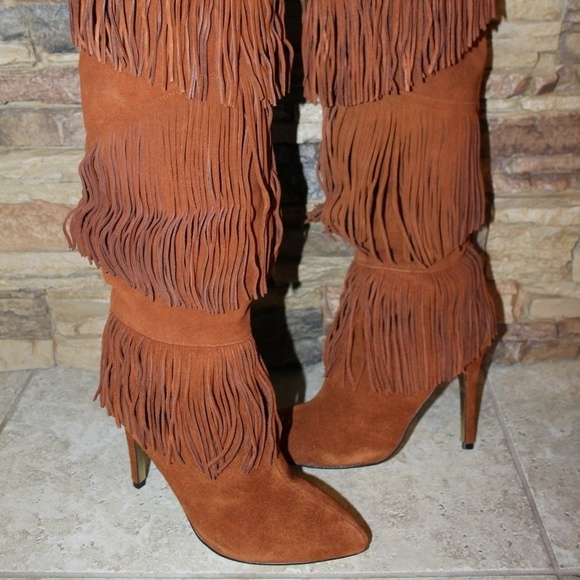 CHINESE LAUNDRY OVER THE KNEE SUEDE BOOTS - Picture 7 of 7